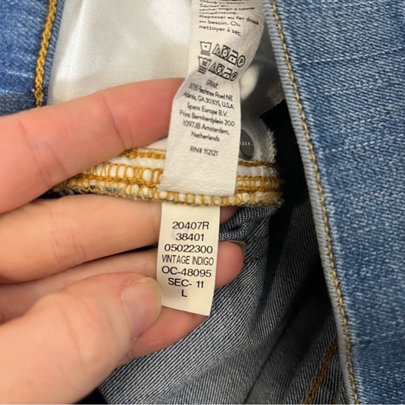 SPANX x REVOLVE Seamed Front Wide Leg Jean in Vintage Indigo 20407R - Picture 10 of 11